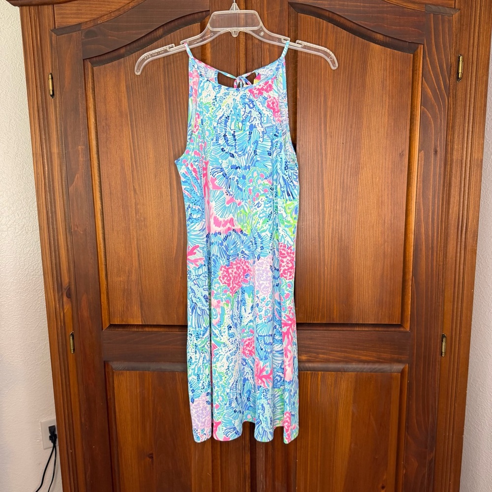 LILLY PULITZER Margot Swim Dress XXS Pink Blue Multi - Picture 2 of 9